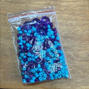 Mixed Blue and Purple Beads